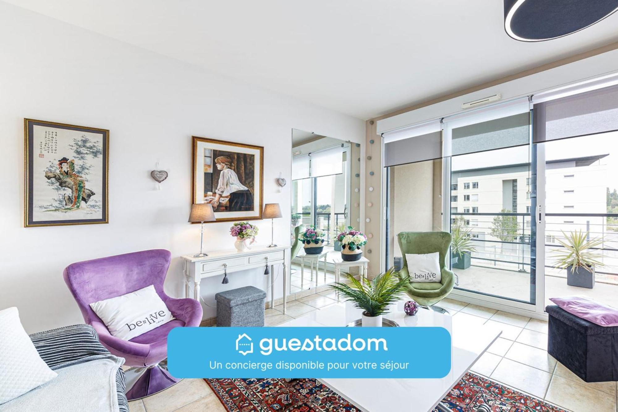 Apartament L'Aragon Wifi Balcon Vue La Maine Angers Zewnętrze zdjęcie